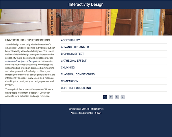 Interactivity Design