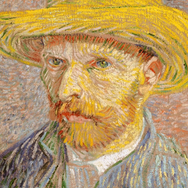 Self-Portrait with a Straw Hat (obverse: The Potato Peeler)
